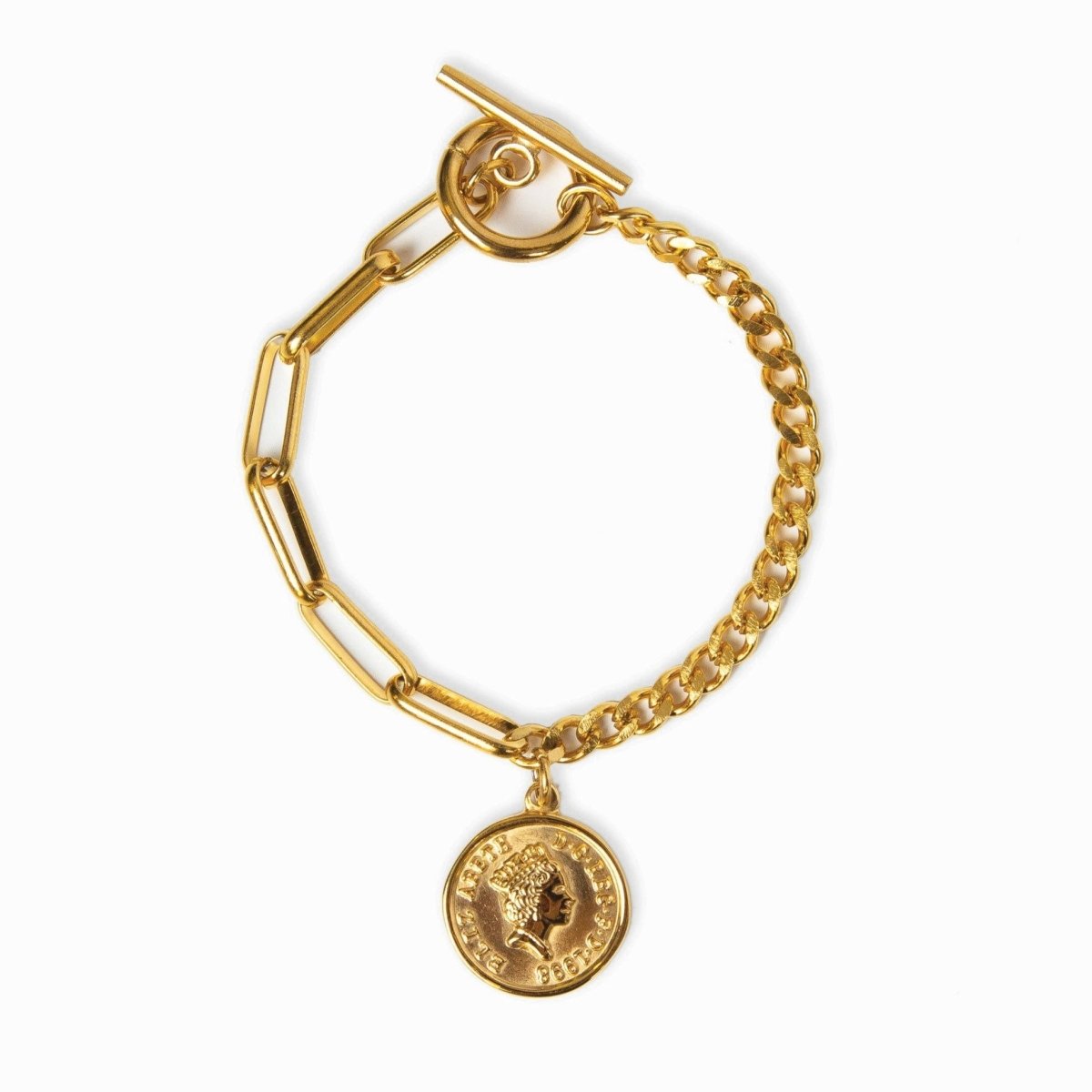 Pulseira London Cents Banhado em Ouro 18K